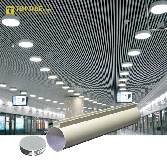 Customized Random Holes Punching Suspended Metal Ceiling Aluminum Linear Ceiling