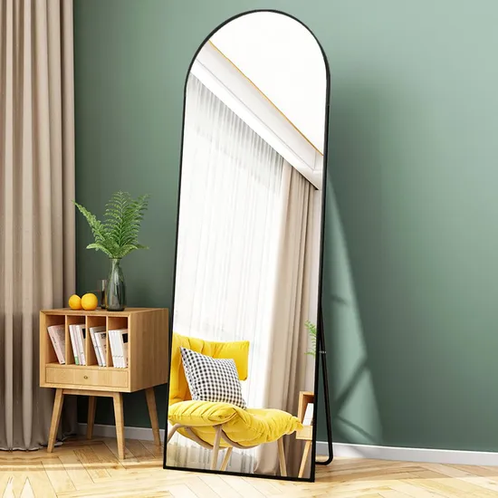 Arched Big Full Length Mirror Floor Standing Wall Mounted Cloakroom Dressing