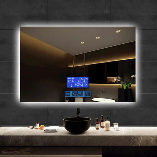 Customized Wholesale Hotel Bathroom Smart Home-Integrated Waterproof Wall Light Sensor Big Backlit LED Bathroom Defogger Mirror Supplier
