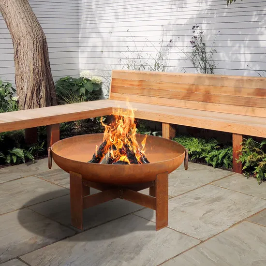 Fashion Style Corten Steel BBQ Fire Pit Bowl Outdoor