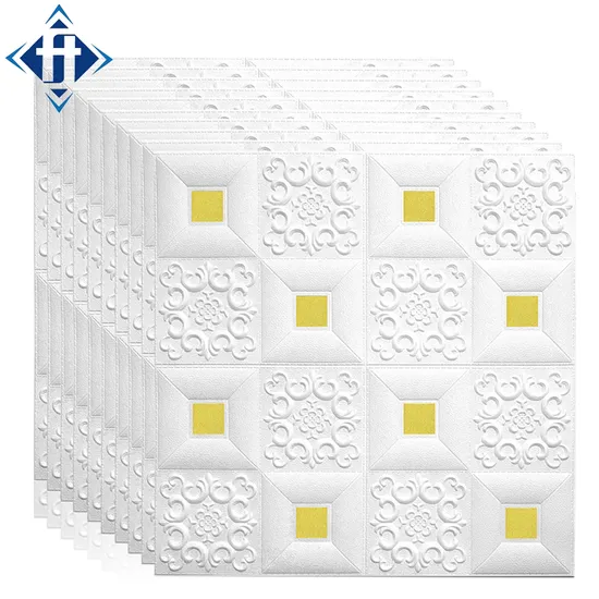 PE Self Adhesive 3D Brick Foam Wallpaper