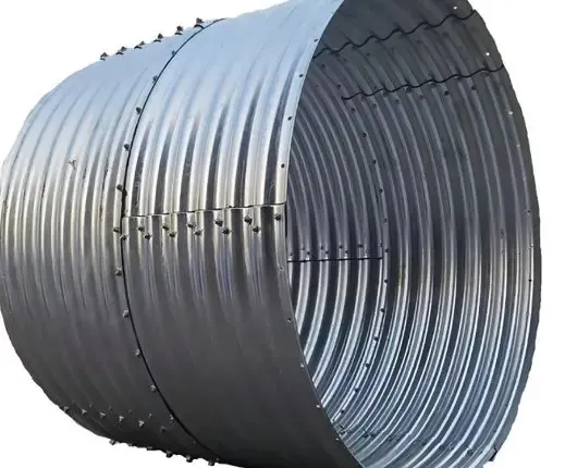 Customized Custom Size Thickness Diameter Dimension Hot Dipped Galvanized Corrugated Steel Culvert Pipe
