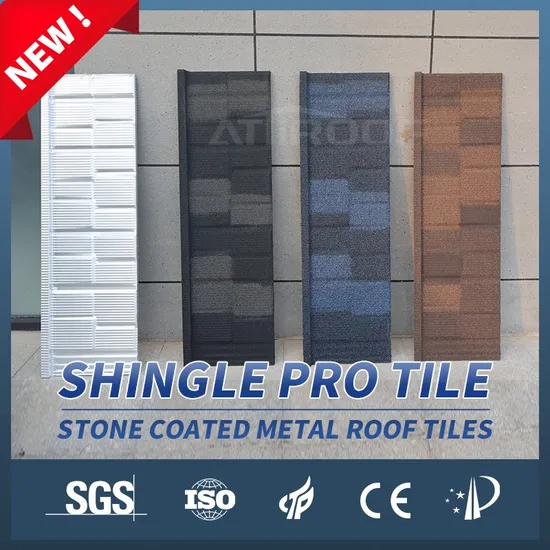 Roofing Material New Color Tile Shingle PRO Stone Coated Metal Roof Tiles