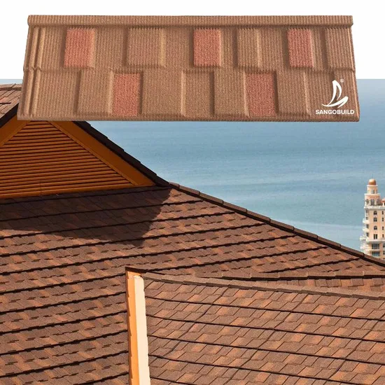 Popular Roof Shingles Metal Roof Lightweight Waterproof Materials Stone Coated Roofing Sheet