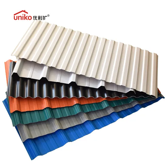 Tile Roofing Sheet Anti-Corrosive Trapezoidal Wave UPVC Roof Tile