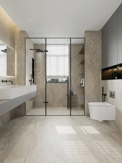 Glazed Porcelain Tile Modern Yellow Jade Designceramic for Interior Floor Use