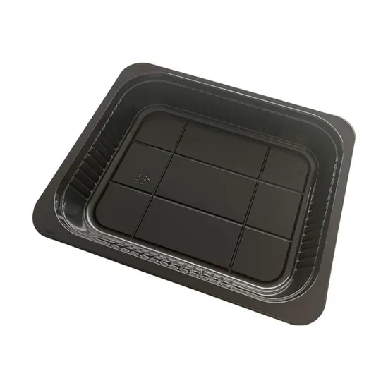 Black Color Tray Cpet Ovenable Trays Cpet Disposable Microwave Oven Safe Food Container