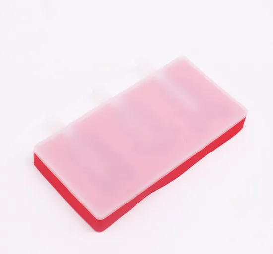 3-Cavity Kids Cartoon Silicone Ice Pop Cream Molds with Lids
