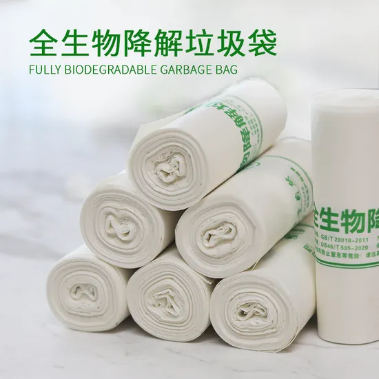 Corn Starch 100% Biodegradable Garbage Compostable Wasste Bags for Kitchen
