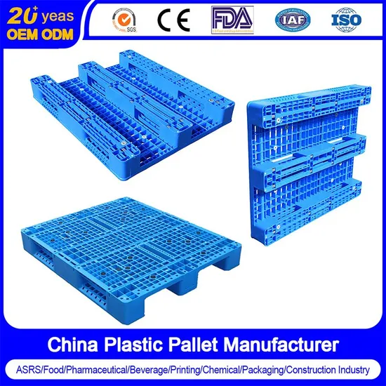 HDPE Heavy Duty Warehouse Storage Euro Industrial Rackable Stackable One Way Export Oil Anti IBC Spill Hygienic Containment Food 3/6/9 Runners Plastic Pallets