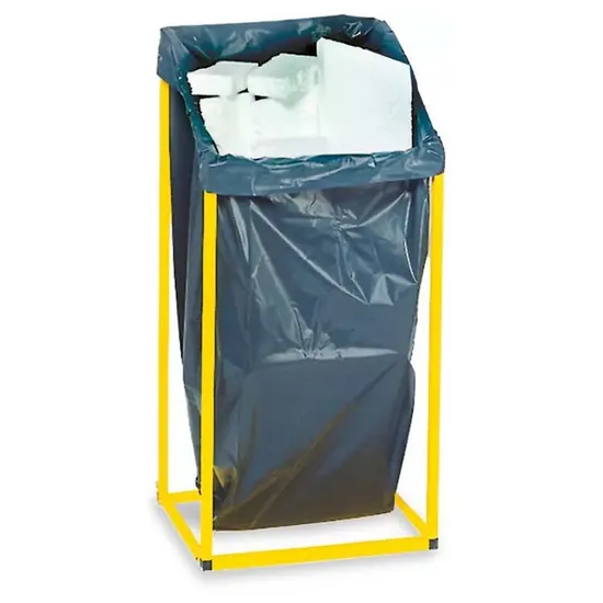 Jh-Mech Custom Outdoor Garbage Square Base Stand Carbon Steel Trash Bag Holder