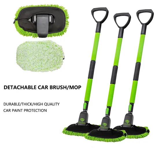 Microfiber Mitt Car Cleaning Car Wash Brush Mop with Long Handle