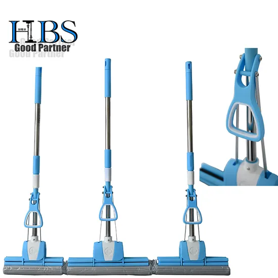 High Quality PVA Mop with Two Rollers Stainless Steel Handle Soft Quick Dry PVA Mop
