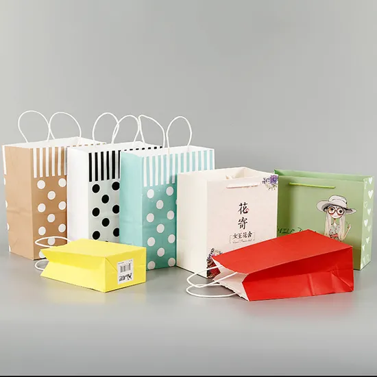 2025 Wholesale Small Custom Food Shopping Chirstmas Gift Disposable Custom Printed Brown Kraft Tea Filter Paper Bag