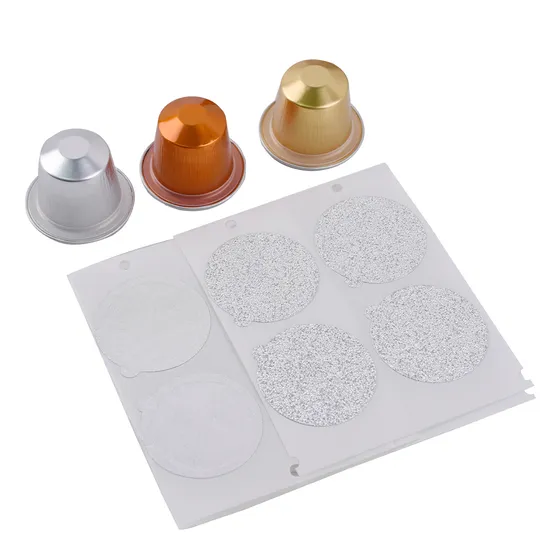 Good Quantity 15ml Aluminium Foil Coffee Capsule Food Grade Aluminium Empty Coffee Capsule with Lid