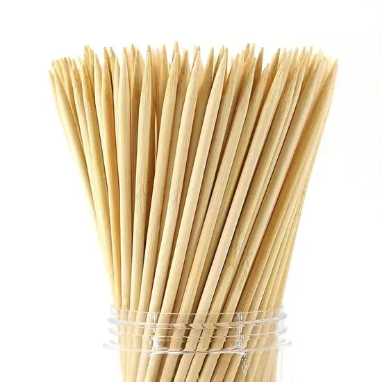 High-Quality Disposable Bamboo Skewer BBQ Party Stick Camping Bamboo Stick