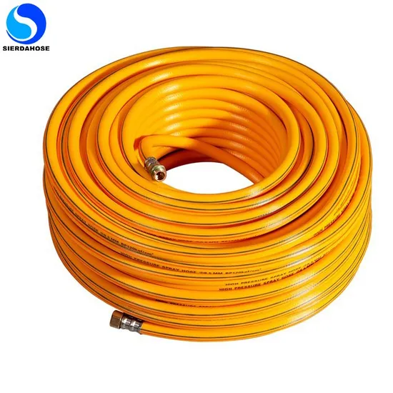 Agriculture Irrigation High Pressure Spray Flexible 6mm/8mm/8.5mm/12mm Yellow Blue Color Plastic PVC Pipe Braided Garden Water Air PVC Hose