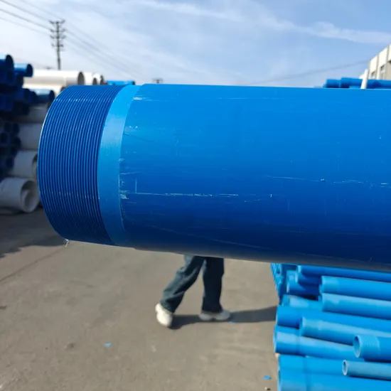 DN 90mm UPVC Deep Water Well Casing with Threaded Borehole Filter