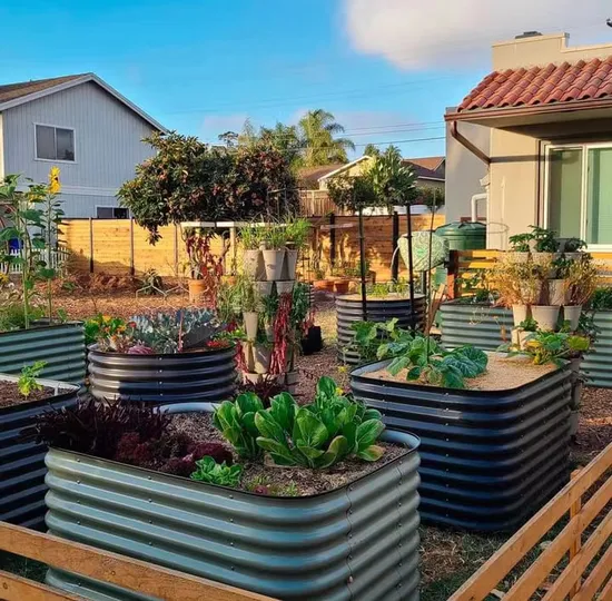 Raised Flower Beds Garden Planter Flower Bed Tall Raised Garden Beds (RDSG1408045-WO)