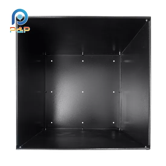 Durable Galvanized Steel Planter in Elegant Black Color