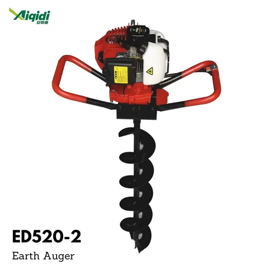 Aiqidi Gasoline Driller ED520-2 Petrol 52cc Earth Auger