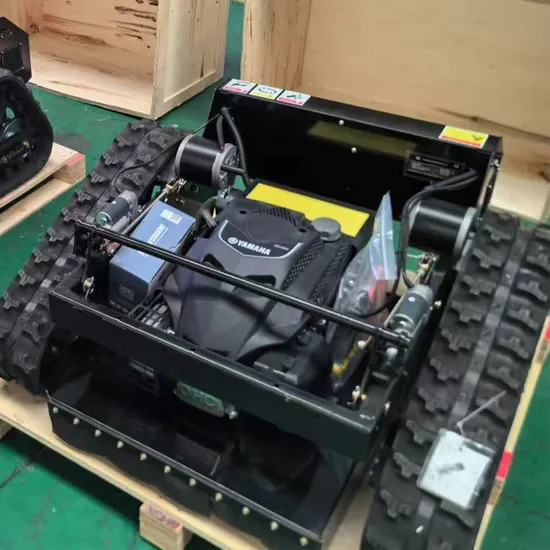 Factory Price Rubber Crawler Robot Gasoline Self Propelled Garden Remote Control Lawn Mower for Sale