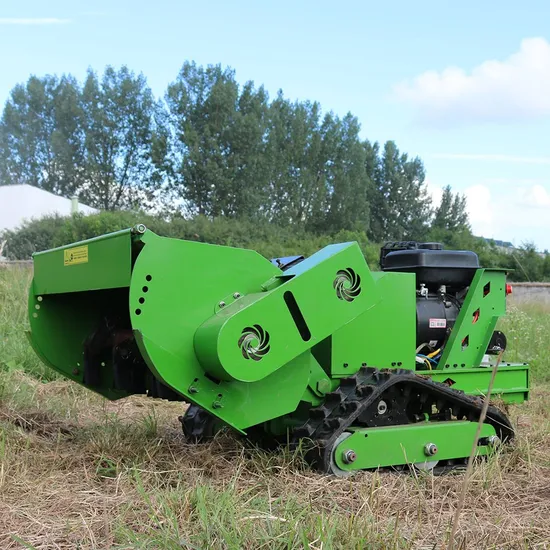 New Remote Controlled Grass Cutter Gas-Electric Hybrid Agricultural Flail Mower 500 800mm RC Lawn Mowers Wholesale