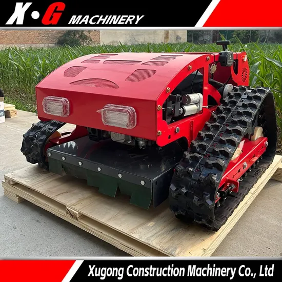 CE Certified 360 ° Rotating Multifunctional Small Tracked Lawn Mower, Fully Automatic Grass Crusher and Snow Pusher