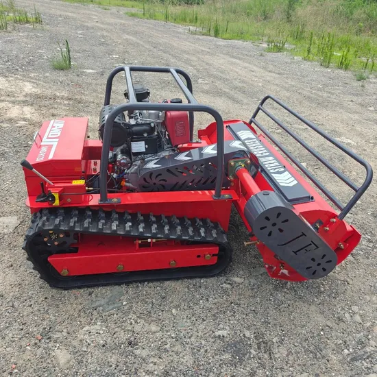 Multifunction CE EPA Approved All Terrain RC Grass Cutter Agriculture Rubber Tracks Remote Control Robot Diesel Flail Lawn Mower