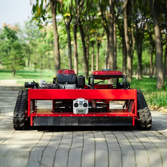 Mini Crawler Type GPS Remote Control Robot Gasoline Engine Lawn Mower