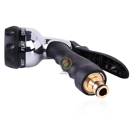 Plastic Water Hose Adjustable Spray Gun Set