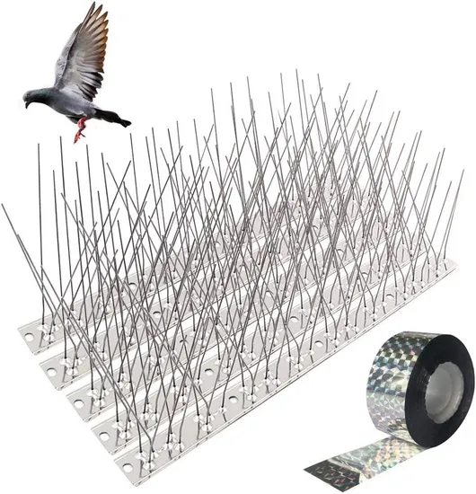 Dayoung Bird Control Decorative Garden Pigeon Deterrent Anti Bird Spikes Plastic