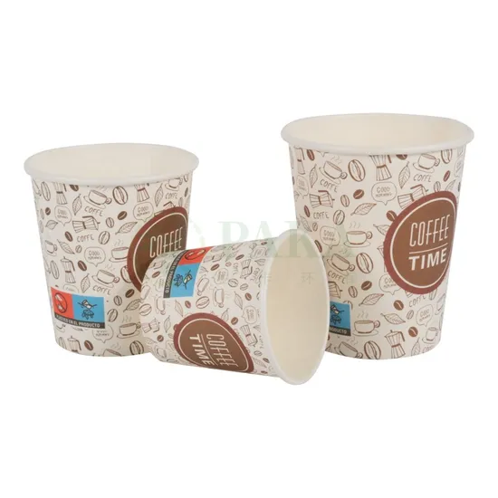 Biodegradble Custom Made 8oz Disposable Single Wall Coffee Tea Paper Mug Cup