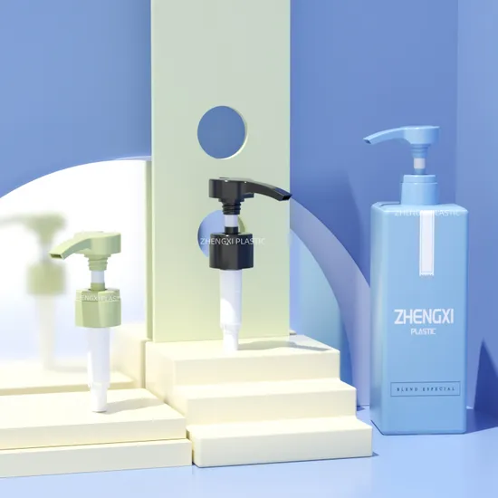 Blue Plastic up and Down Locked Lotion Pump