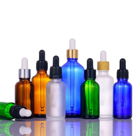 Glass Dropper Bottle 5ml 10ml 15ml 20ml 30ml 50ml 100ml Aromatherapy Cosmetic Glass Bottle Essential Oil Bottle with Sprayer Dropper Bottle