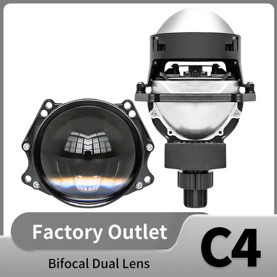 High Brightness 2.5 Inches LED Auto Bulb Light Headlight for Car Accessories with Bifocal Dual Lens (C4)