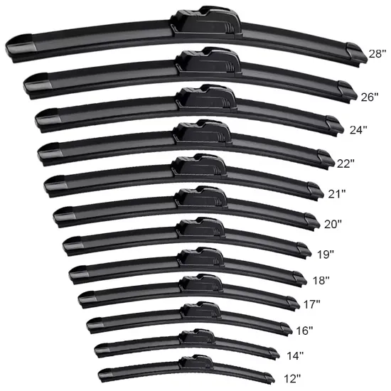 Factory Wholesale Universal Windshield Wiper Blades Frameless Soft Natural Rubber Window Cleaning Windscreen Wiper Blade
