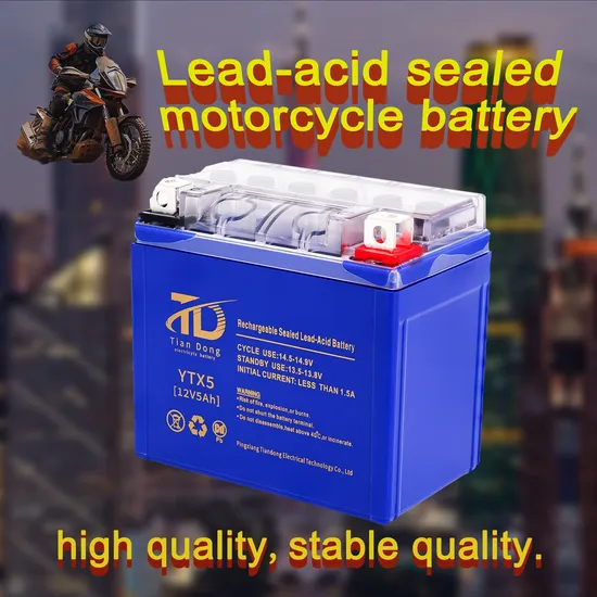 5ah Ytx5 Bottom Price Quality Rechargeable Sealed Motorcycle Battery