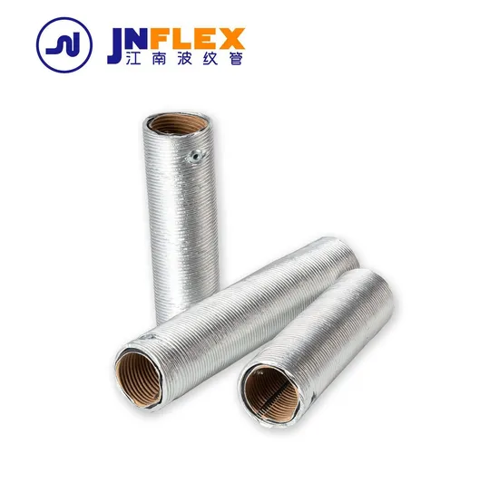 Heat Shield Sleeve Aluminum Foil Insulation Pipe Fiberglass Corrugated Tube for Automotive Protection