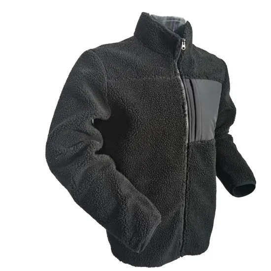 Comfortable Long Sleeve Winter Jacket with 3 Pockets for Men