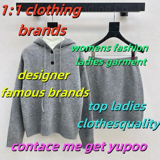 Portable Fashion 1: 1 Clothing Brands Designer Brand Fashion a Two-Piece Luxury Ladies Famous Brand Clothing