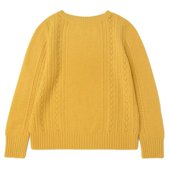 Luxury 100% Cashmere Sweater Knitting Women Pullover Fashinable Unique Pointelle Knitwear