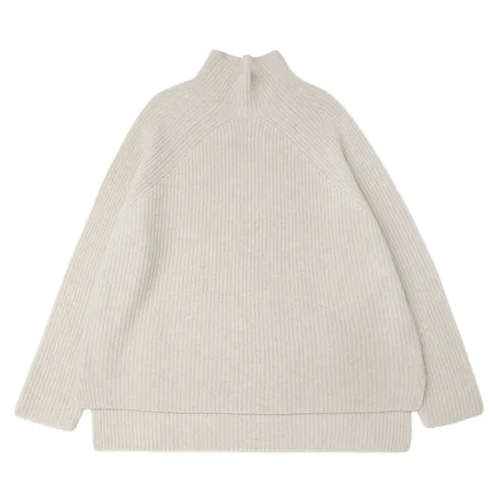 Pure 100% Cashmere Sweater Knitting Women Pullover Full Cardigan Stitch Unique Design of Shoulder Sleeve Self-Knitted Neck Luxurious Knitwear