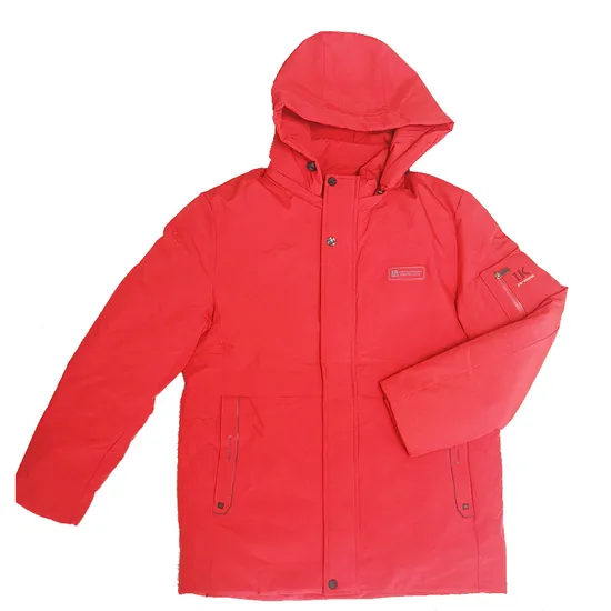 Stylish Cotton Padded Jacket with Removable Hood for Winter, Men′s Winter Apparel