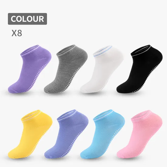 Customized Stocking Grip Compression Wholesale Women′s Men Ankle Dance Crew Non-Slip Cotton Yoga Sport Sock