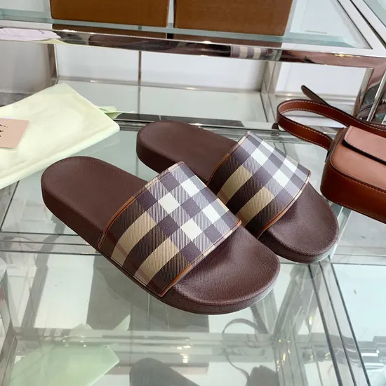 High Quality Designer Men′s Shoes Slipper Slides Flat Sandals Shoe Men Luxury Ladies Brands Logo Slippers Slides for Women