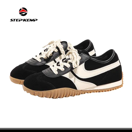 Cow Leather Non Slip Rubber Soles Women′s Outdoor Casual Shoes Ex-24c3061