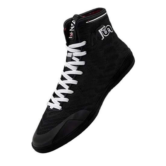 March Custom Designer Logo Training Sneakers Professional Wrestling Boxing Sports Shoes Fly Knit Upper Made Durable Leather Fitness