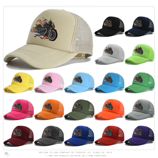 Promotional Factory Direct Wholesale High Quality Blank Polyester Custom Logo 6 Panels Fashion Black Foam Mesh Trucker Hat Unisex Gorras Sports Cap