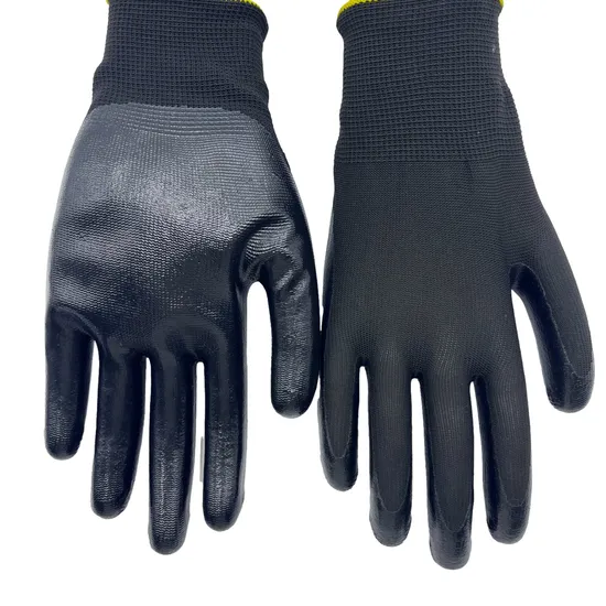Wholesale High Quality Anti Cut Resistance Level 5 13G Nyloon Liner Nitrile Foam Coated Garden Home Durable Work Safety Gloves